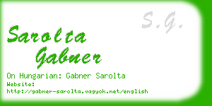 sarolta gabner business card